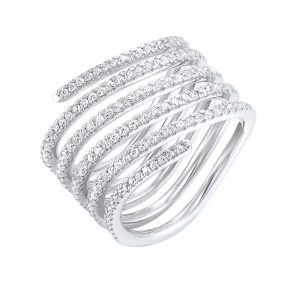 14Kt White Gold Diamond 3/4Ctw Ring