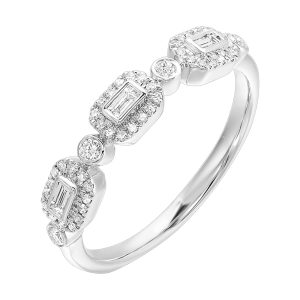 14Kt White Gold Diamond 1/4Ctw Ring