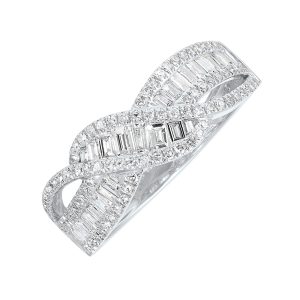 14Kt White Gold Diamond 3/4Ctw Ring