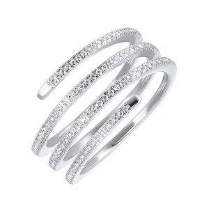 14Kt White Gold Diamond 1/4Ctw Ring