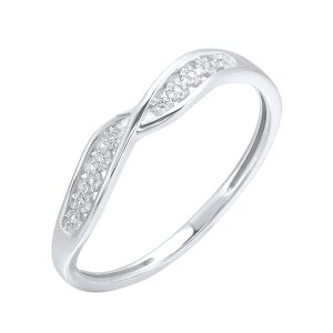 10Kt White Gold Diamond 1/20Ctw Ring