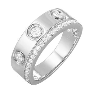 14Kt White Gold Diamond 1/3Ctw Ring