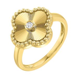 10Kt Yellow Gold Diamond 1/25Ctw Ring