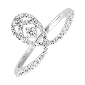 14Kt White Gold Diamond 1/4Ctw Ring