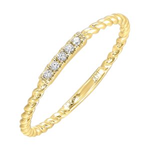 10Kt Yellow Gold Diamond 1/25Ctw Ring