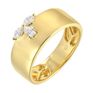14Kt Yellow Gold Diamond 1/5Ctw Ring