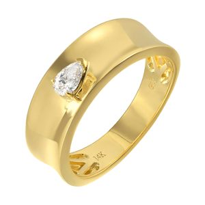 14KY diamond ring, 1/6CTW-fast-moving essential in yellow gold; great for gift, add-on, or entry bridal sales.