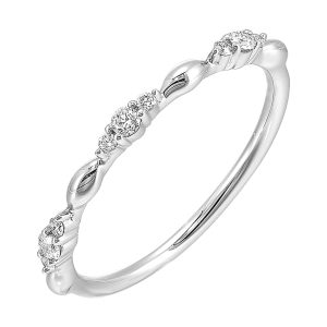 14Kt White Gold Diamond 1/8Ctw Ring