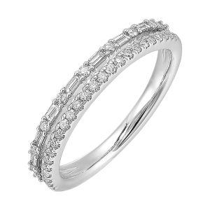14Kt White Gold Diamond 1/4Ctw Ring