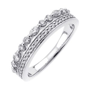 14Kt White Gold Diamond 3/8Ctw Ring
