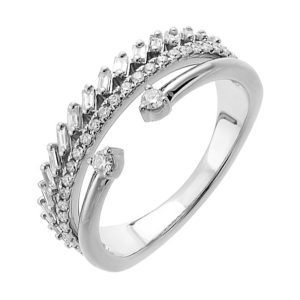 14Kt White Gold Diamond 3/8Ctw Ring