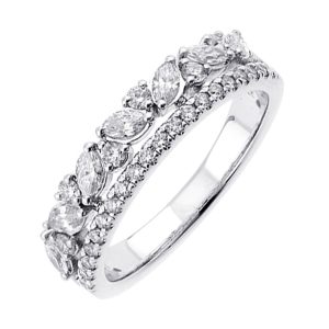 14Kt White Gold Diamond 3/4Ctw Ring