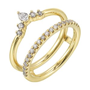 14Kt Yellow Gold Diamond 3/8Ctw Ring