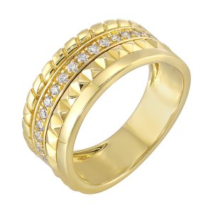 14Kt Yellow Gold Diamond 1/4Ctw Ring