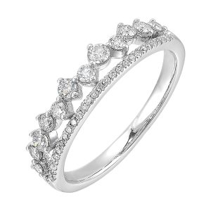 14Kt White Gold Diamond 3/8Ctw Ring