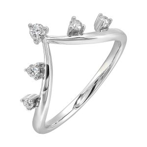 14Kt White Gold Diamond 1/7Ctw Ring