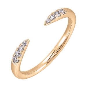 14Kt Rose Gold Diamond 1/10Ctw Ring