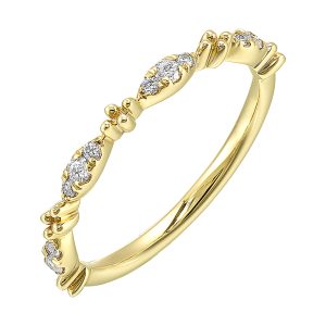 14Kt Yellow Gold Diamond 1/7Ctw Ring