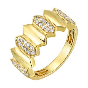 14Kt Yellow Gold Diamond 1/4Ctw Ring