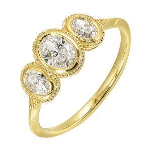 14Kt Yellow Gold Diamond 3/4Ctw Ring