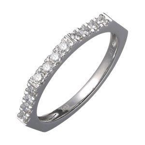 14Kt White Gold Diamond 1/4Ctw Ring