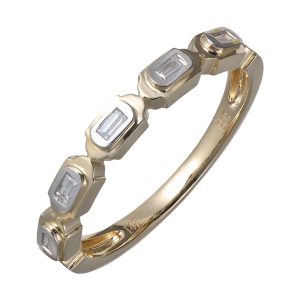 14Kt Yellow Gold Diamond 1/10Ctw Ring