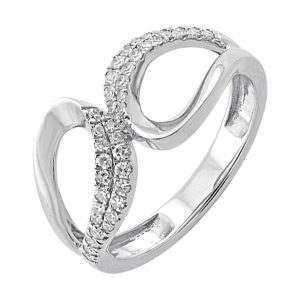 14Kt White Gold Diamond 1/4Ctw Ring