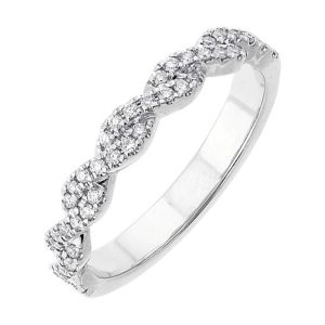 14Kt White Gold Diamond 1/5Ctw Ring