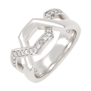 Silver Diamond 1/4Ctw Ring