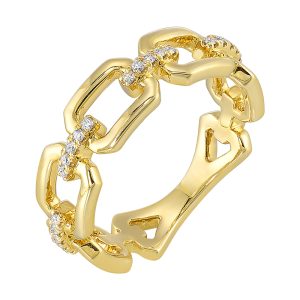 14Kt Yellow Gold Diamond 1/10Ctw Ring
