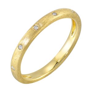 14Kt Yellow Gold Diamond 1/25Ctw Ring