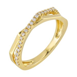 14Kt Yellow Gold Diamond 1/8Ctw Ring