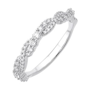 14Kt White Gold Diamond 3/8Ctw Ring