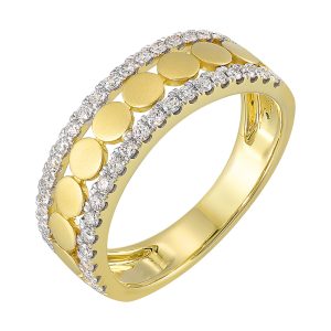 14Kt YEllow Gold Diamond 1/3Ctw Ring