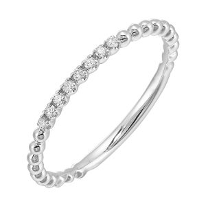 14Kt White Gold Diamond 1/20Ctw Ring