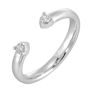 14Kt White Gold Diamond 1/10Ctw Ring