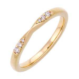 14Kt Yellow Gold Diamond 1/15Ctw Ring