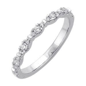 14Kt White Gold Diamond 1/4Ctw Ring