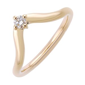 14Kt Yellow Gold Diamond 1/10Ctw Ring