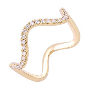 14Kt Yellow Gold Diamond 1/5Ctw Ring