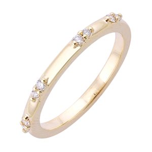 14Kt Yellow Gold Diamond 1/10Ctw Ring