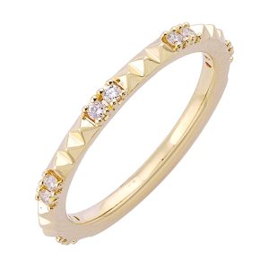 14Kt Yellow Gold Diamond 1/7Ctw Ring