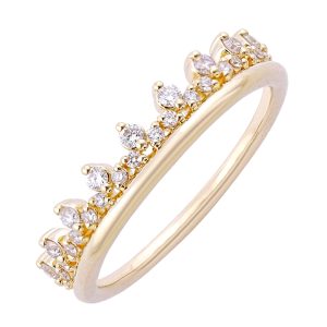 14Kt Yellow Gold Diamond 1/5Ctw Ring