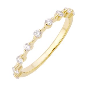 14Kt Yellow Gold Diamond 1/6Ctw Ring