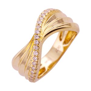 14Kt Yellow Gold Diamond 1/4Ctw Ring