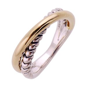 Gold Silver White Yellow Ring