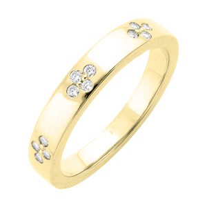 14Kt Yellow Gold Diamond 1/8Ctw Ring
