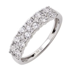 14Kt White Gold Diamond 3/4Ctw Ring