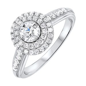 14Kt White Gold Diamond 3/4Ctw Ring