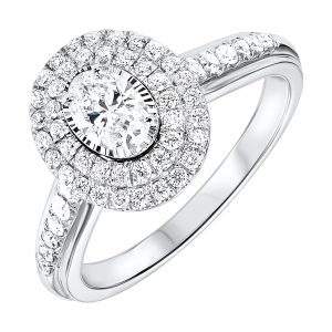 14Kt White Gold Diamond 3/4Ctw Ring
